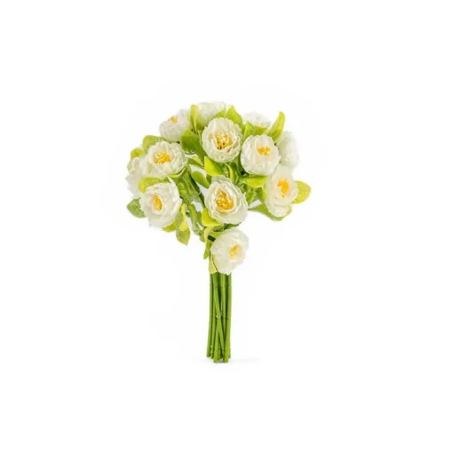 Bouquet de 15 camélias brancas
