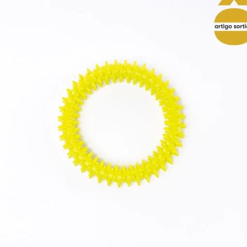 Brinquedo aro em silicone para animal 12cm