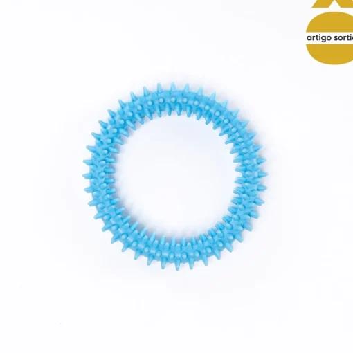 Brinquedo aro em silicone para animal 12cm