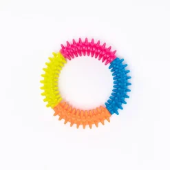 Brinquedo aro em silicone para animal 12cm