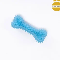 Brinquedo osso para cão em silicone 15cm