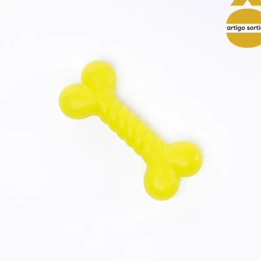 Brinquedo osso para cão em silicone 12cm