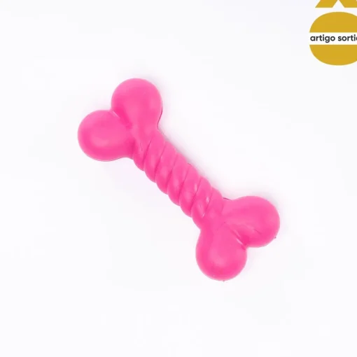 Brinquedo osso para cão em silicone 12cm