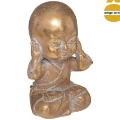 Buda dourado em resina
