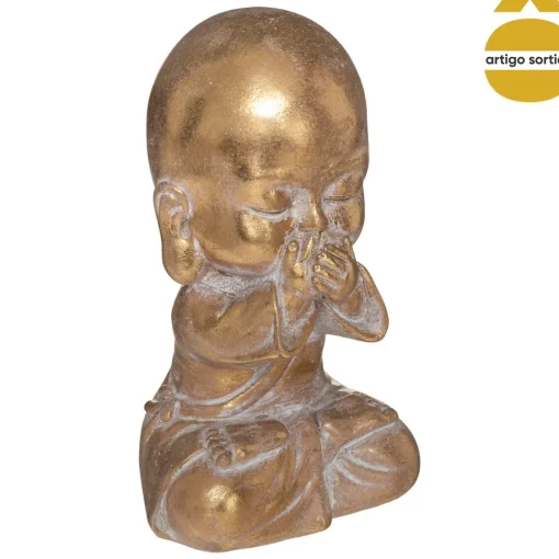 Buda dourado em resina