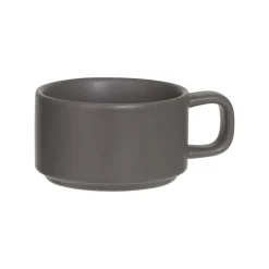 Bule com chávena taupe