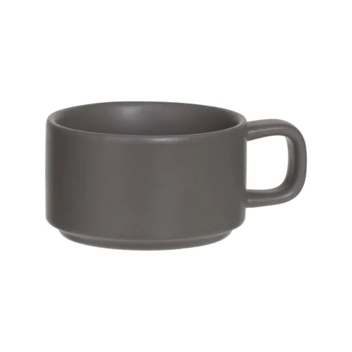 Bule com chávena taupe