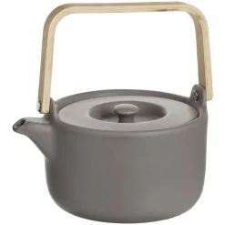 Bule de cerâmica taupe