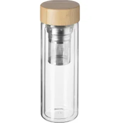 Bule de vidro com infusor e tampa