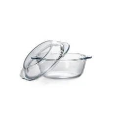 Caçarola de vidro com tampa