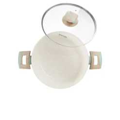 Caçarola HERA antiaderente com tampa de vidro temperado 24cm