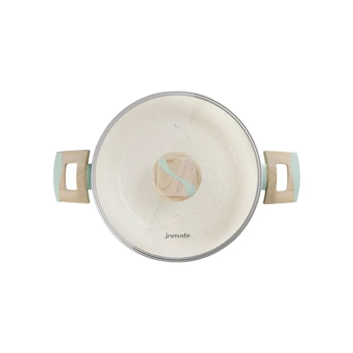 Caçarola HERA antiaderente com tampa de vidro temperado 24cm