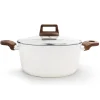 Caçarola STONEBRIGHT com tampa de vidro 24cm