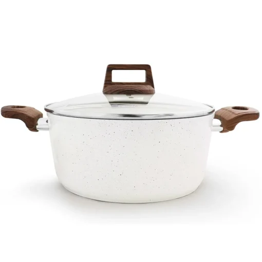 Caçarola STONEBRIGHT com tampa de vidro 24cm