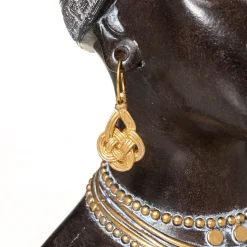 Cabeça mulher africana preto 27,5cm