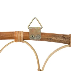 Cabeceira THE FLORAL bege em rattan e bambu