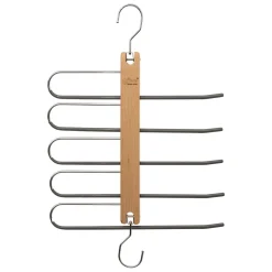 Cabide com 5 divisórias para calças