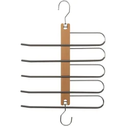 Cabide com 5 divisórias para calças
