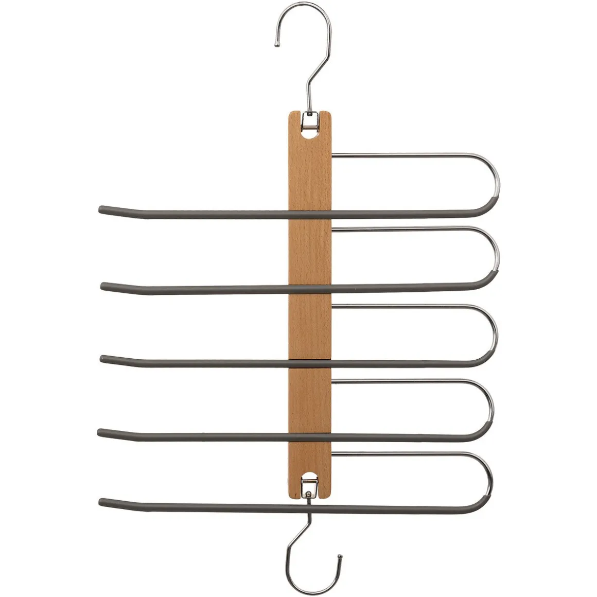 Cabide com 5 divisórias para calças