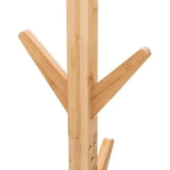 Cabide com 8 ganchos em bambu