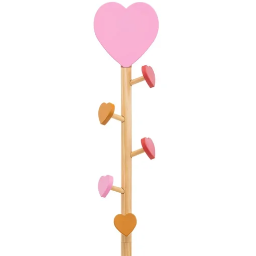 Cabide de pé com corações 135cm