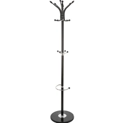 Cabide de pé com suporte para guarda chuva