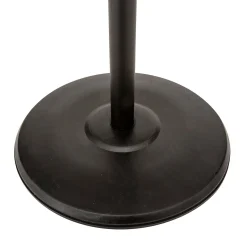 Cabide de pé preto em metal com 11 ganchos
