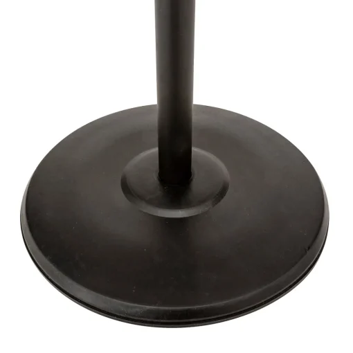 Cabide de pé preto em metal com 11 ganchos