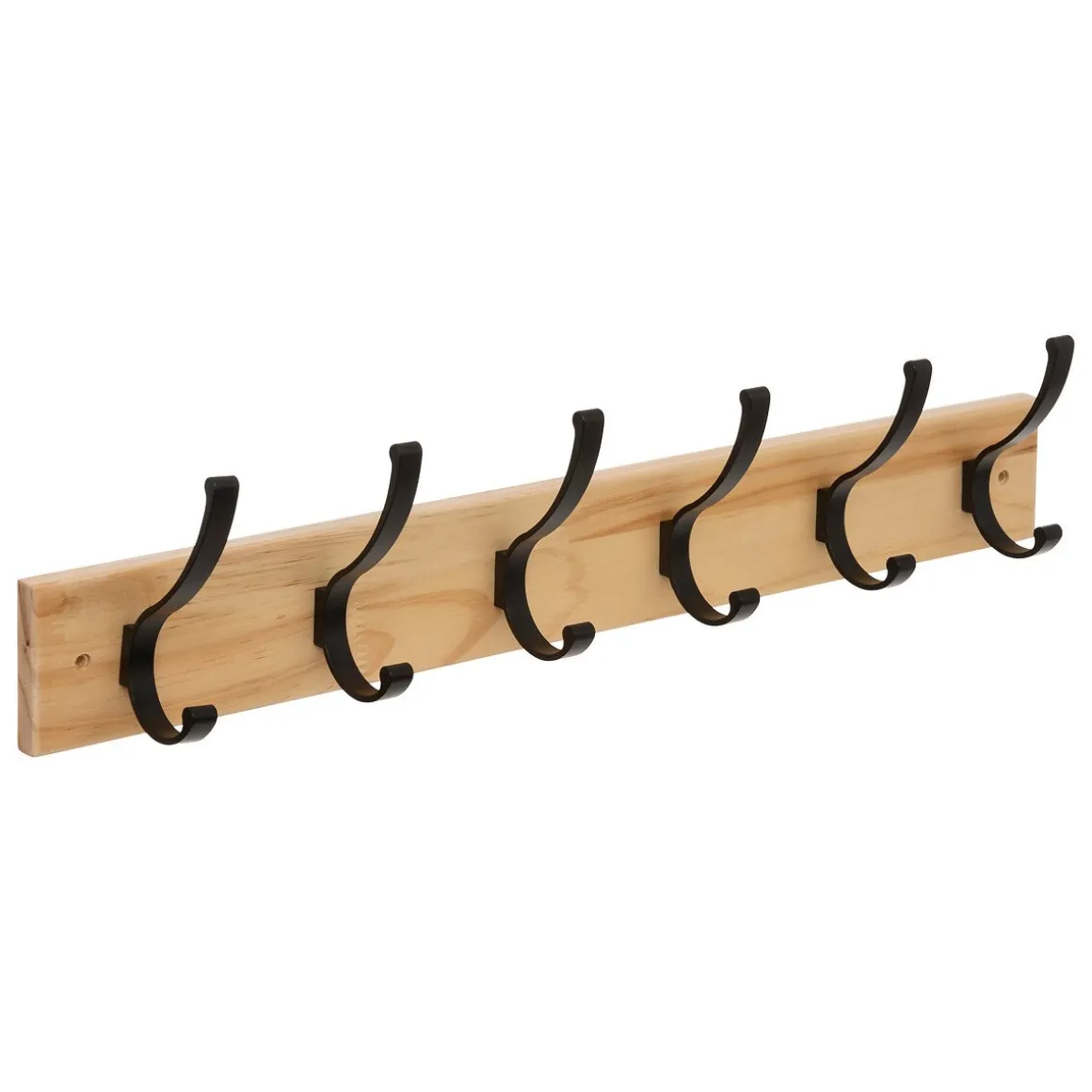 Cabide em mdf com 6 ganchos