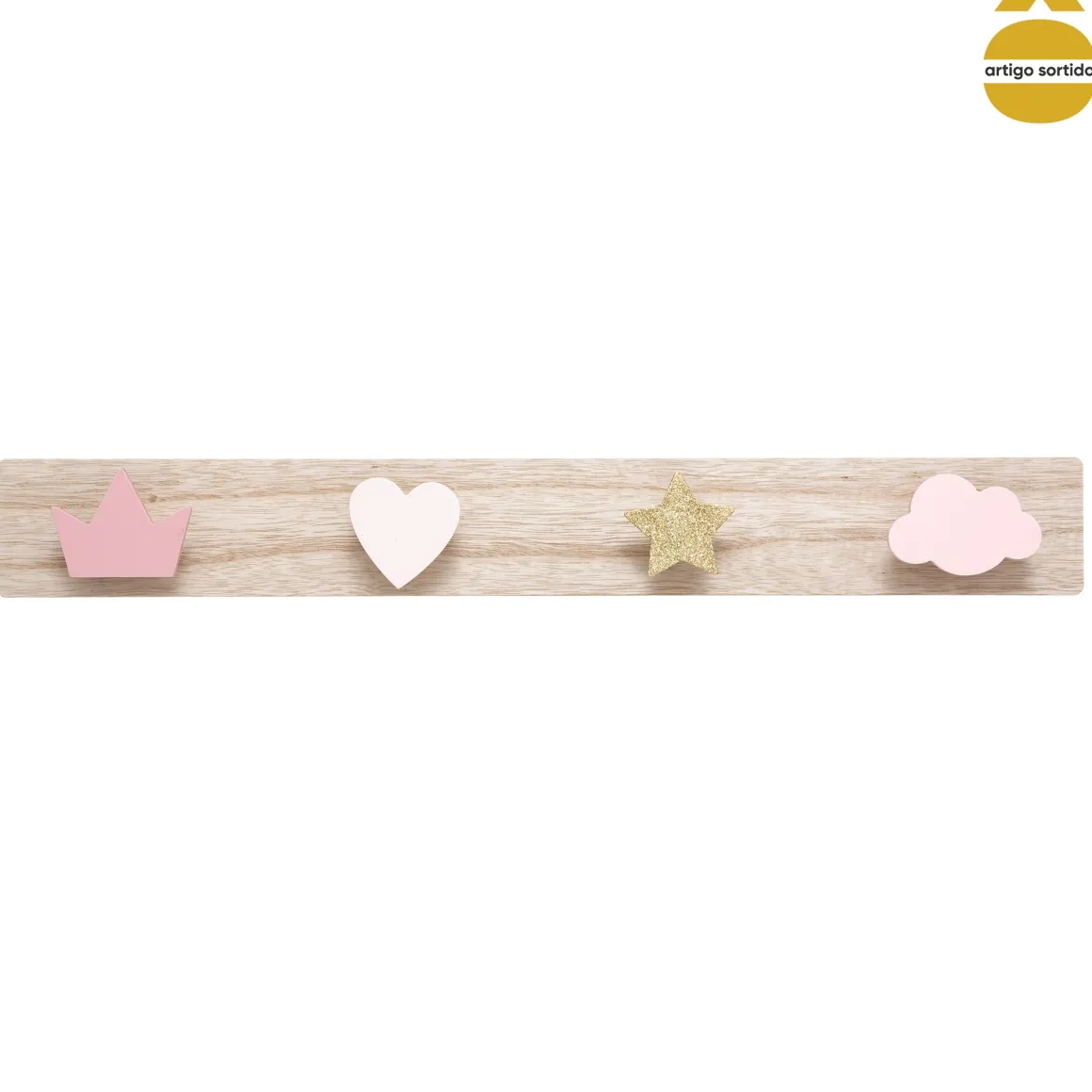 Cabide multicolor mdf 7x4,5x55cm