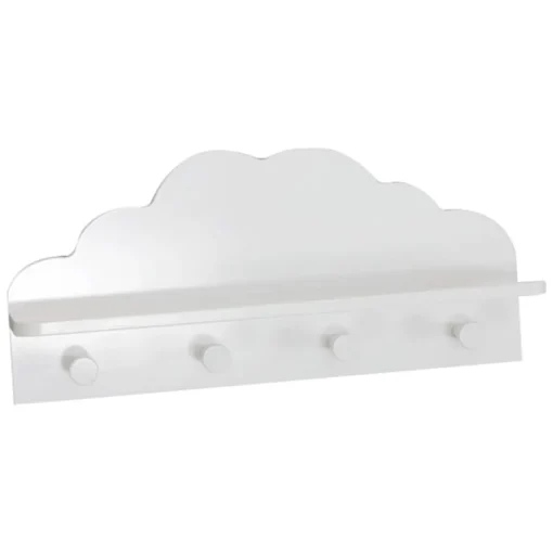 Cabide NUVEM branco 22x12x48cm
