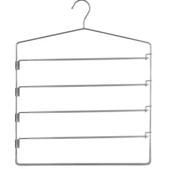 Cabide para calças em metal com 4 divisórias