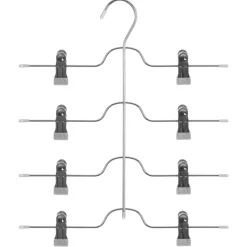 Cabide para calças em metal com pinças