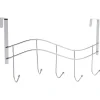 Cabide para porta com 5 ganchos em metal