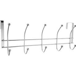 Cabide para porta com 10 ganchos em inox