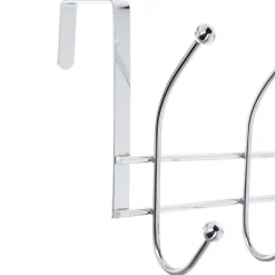 Cabide para porta com 10 ganchos em inox