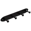 Cabide Preto De Metal Com 4 Ganchos