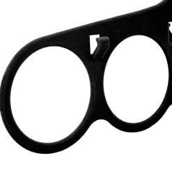 Cabide preto para 5 écharpes com antiderrapante