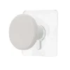 Cabide wc branco em madeira 4,5cm