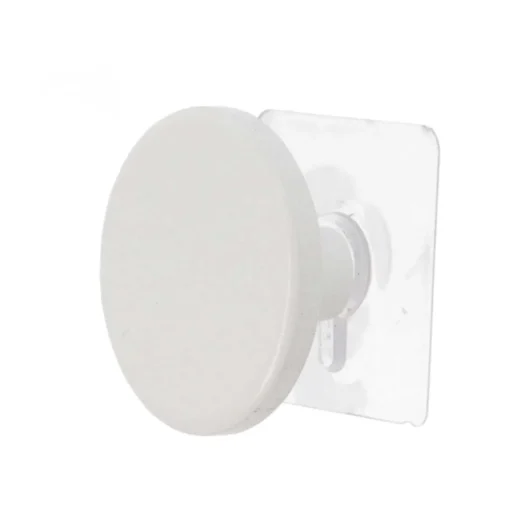 Cabide wc branco em madeira 6,5cm