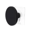 Cabide wc preto em madeira 6,5cm