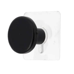 Cabide wc preto em madeira 4,5cm