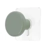 Cabide wc verde caqui em madeira 4,5cm