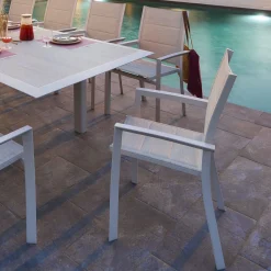 Cadeira Com Braços Allure Athea Bege Avoin