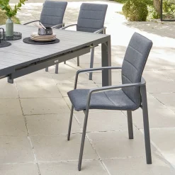 Cadeira com braços DIESE cinza antracite e graphite