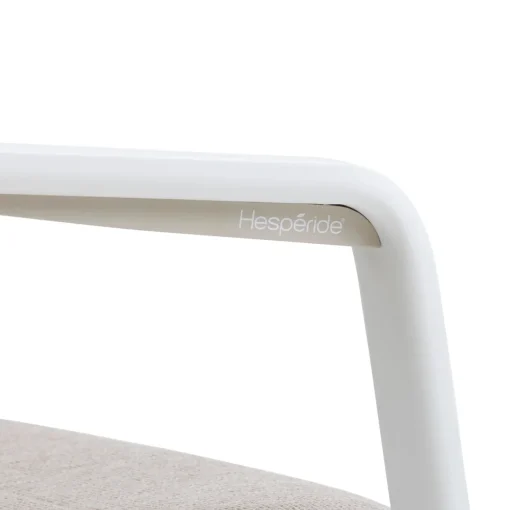 Cadeira com braços DIESE taupe/blanc