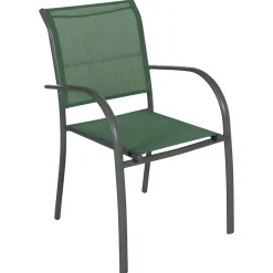 Cadeira com braços PIAZZA verde olive e graphite