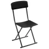 Cadeira dobrável preta