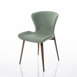 Cadeira ELVA em tecido verde