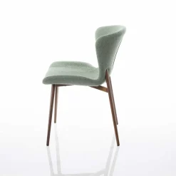 Cadeira ELVA em tecido verde